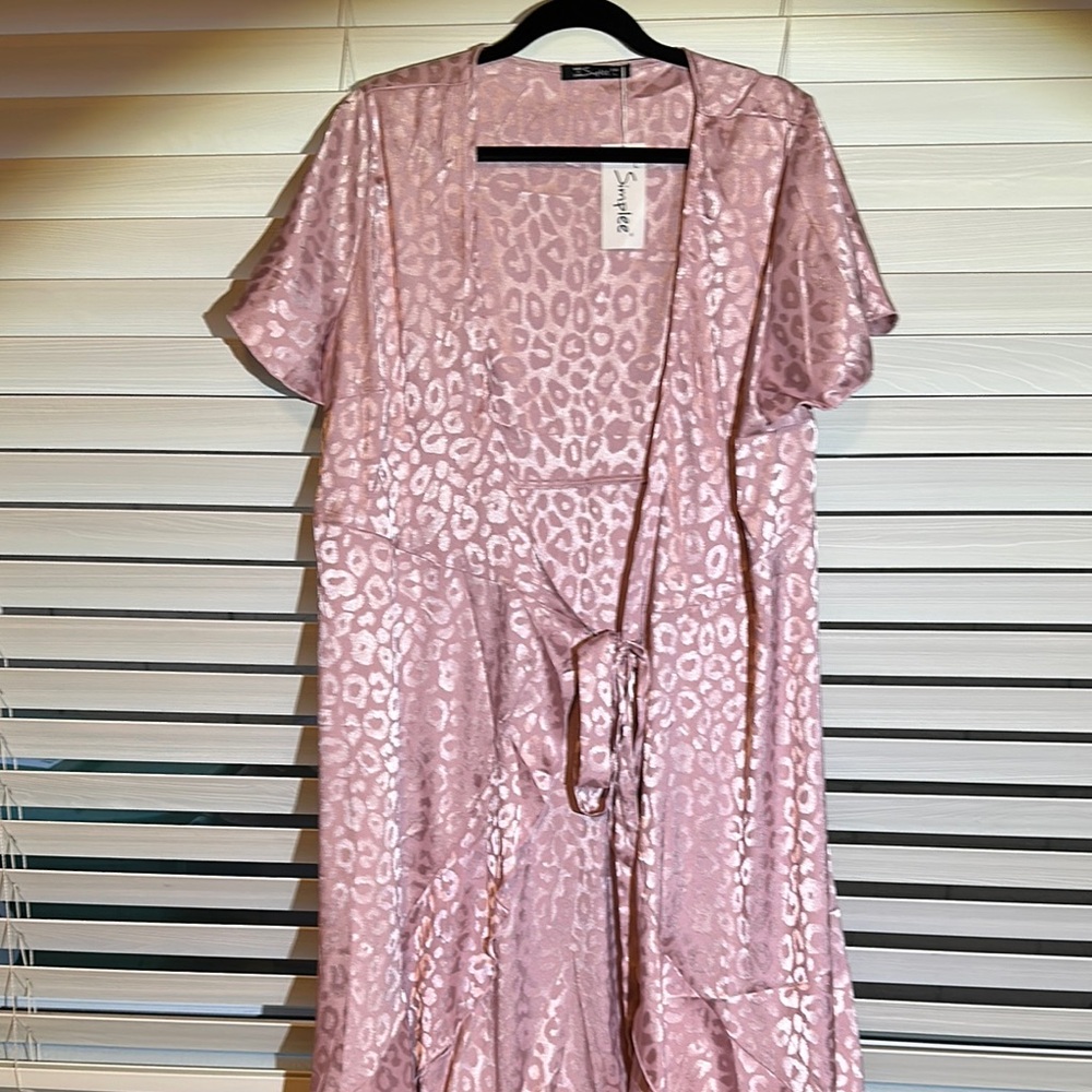 Simplee Apparel Pink High Low Dress